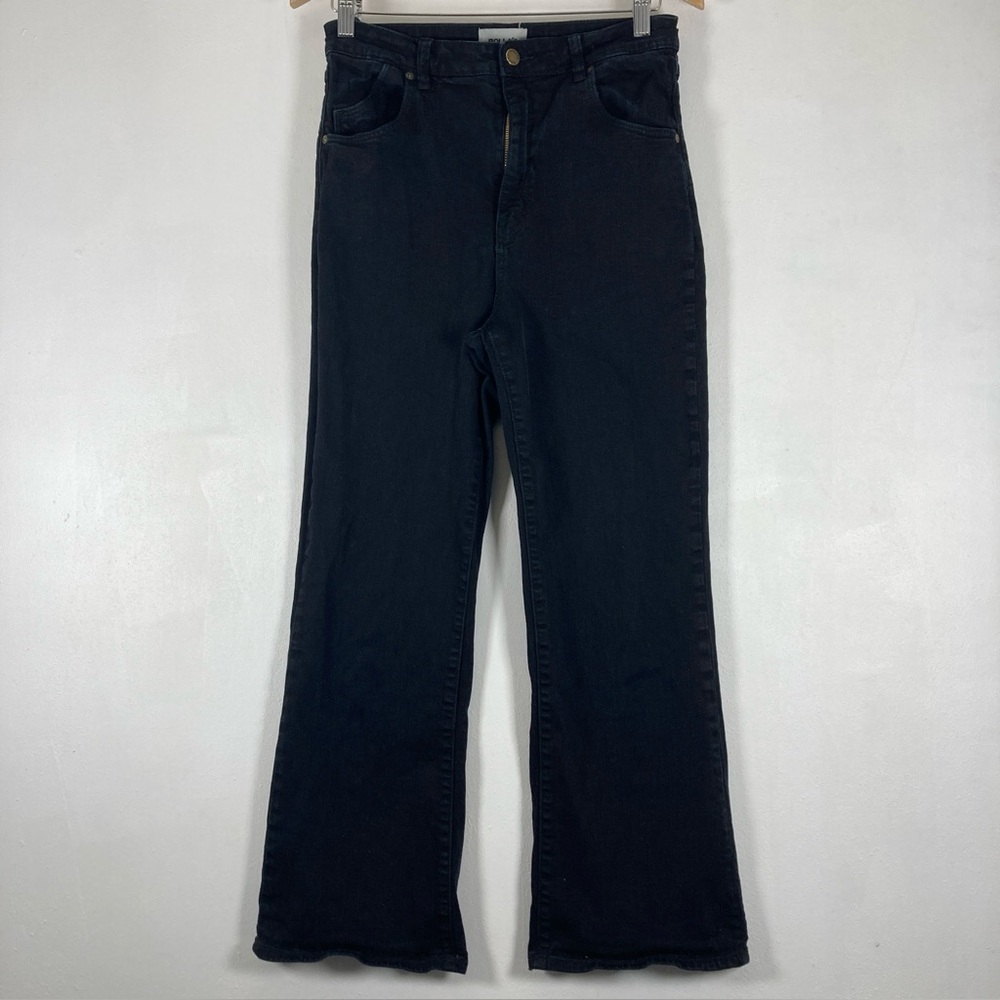 ROLLAS Dusters Bootcut Crop High Rise Jeans Minimalist Feminine Black Size 31